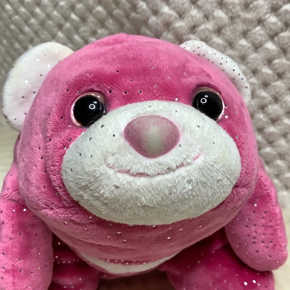 GUND Plush Hot Pink Sparkle SNUFFLES Stuffed Animal 4044584 Toy - Picture 5 of 14